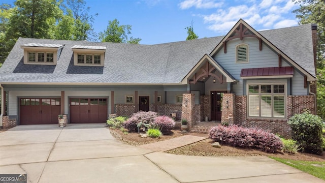 1341 Granite Cove Dr, Greensboro, GA 30642 - view of front of home with brick siding, concrete driveway, and roof with shingles