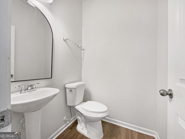 36 Crescent Chase, Dallas, GA 30157 - half bathroom with wood finished floors and baseboards