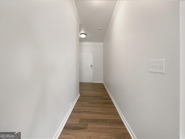 36 Crescent Chase, Dallas, GA 30157 - hallway with crown molding and wood finished floors