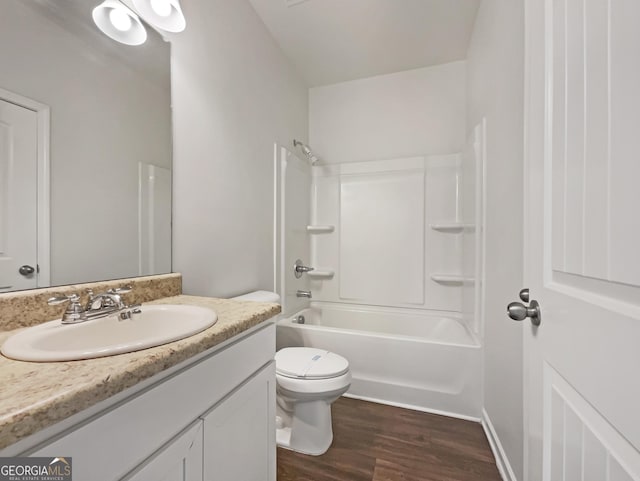 36 Crescent Chase, Dallas, GA 30157 - full bath featuring vanity, wood finished floors, and shower / tub combination