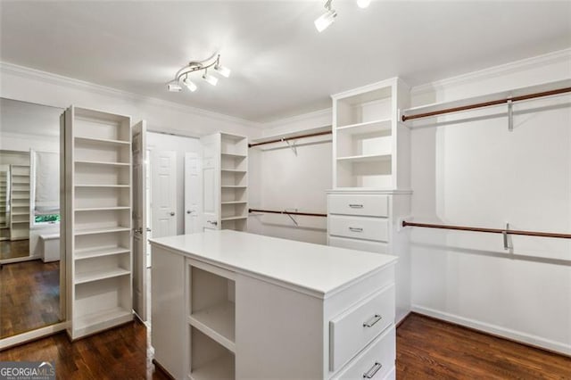 750 Crest Valley Dr NW, Sandy Springs, GA 30327 - walk in closet featuring dark wood-style floors