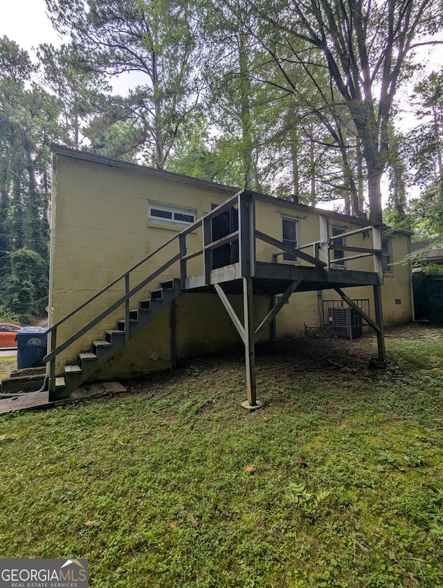 1750 Beechwood Blvd SW, Atlanta, GA 30311 - rear view of property featuring stairway and a deck