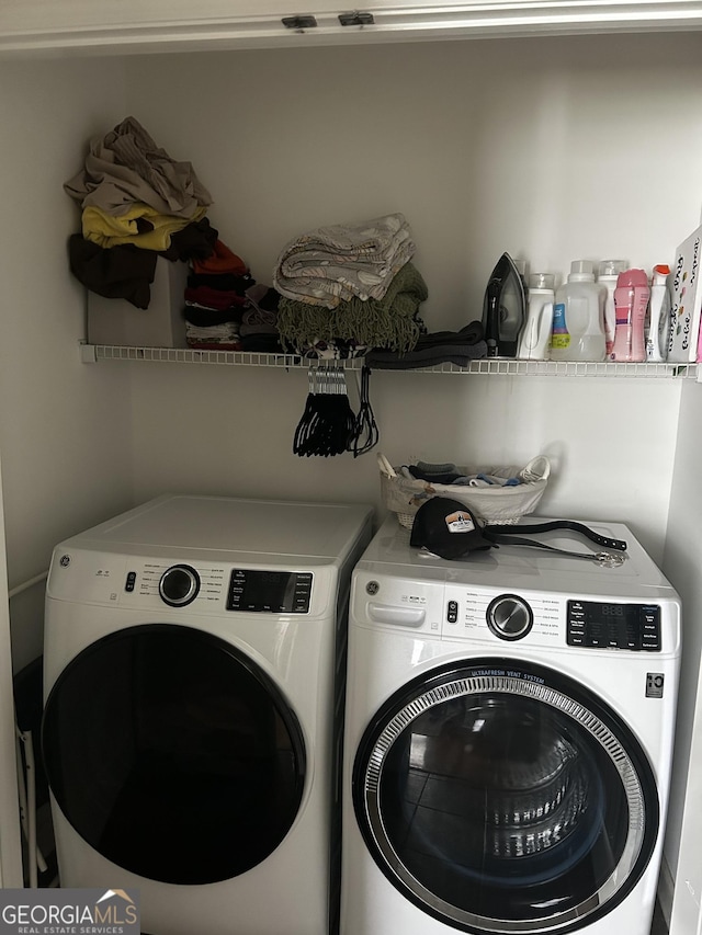 44 Hawk Spring Dr SW, Rome, GA 30165 - washroom featuring washing machine and clothes dryer