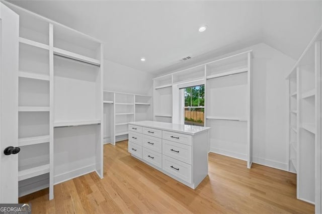 103 Maddox Rd, Buford, GA 30518 - walk in closet featuring lofted ceiling and light wood finished floors