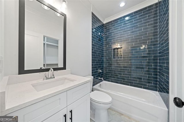 103 Maddox Rd, Buford, GA 30518 - full bathroom featuring vanity and  shower combination