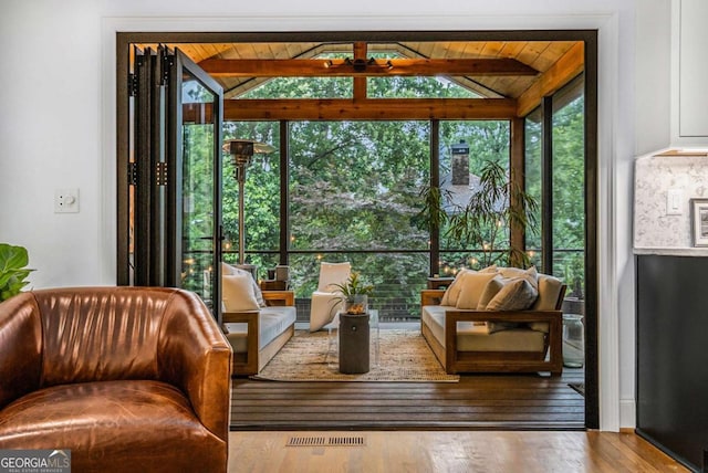 1833 N Rock Springs Rd NE, Atlanta, GA 30324 - sunroom featuring lofted ceiling and healthy amount of natural light