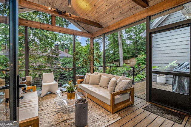 1833 N Rock Springs Rd NE, Atlanta, GA 30324 - sunroom / solarium with outdoor lounge area