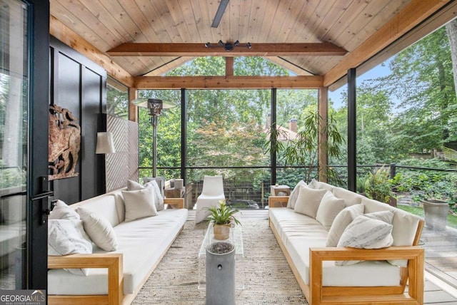 1833 N Rock Springs Rd NE, Atlanta, GA 30324 - sunroom / solarium with an outdoor hangout area and healthy amount of natural light