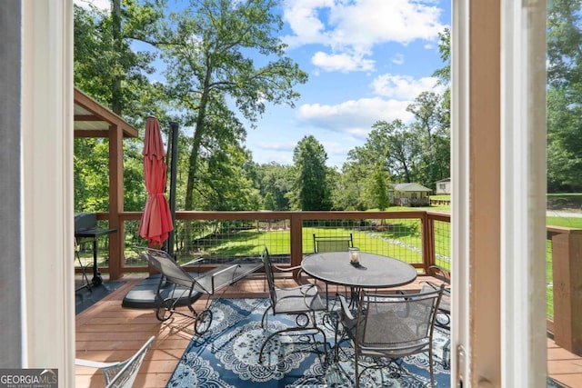 103 Fawn Ct, Eatonton, GA 31024 - deck featuring a yard