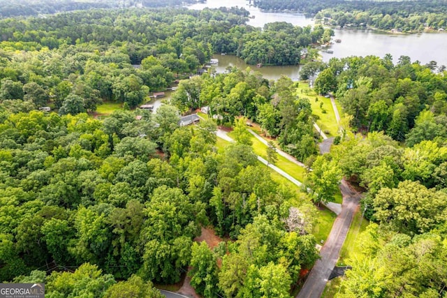 103 Fawn Ct, Eatonton, GA 31024 - drone / aerial view of a large body of water and a heavily wooded area