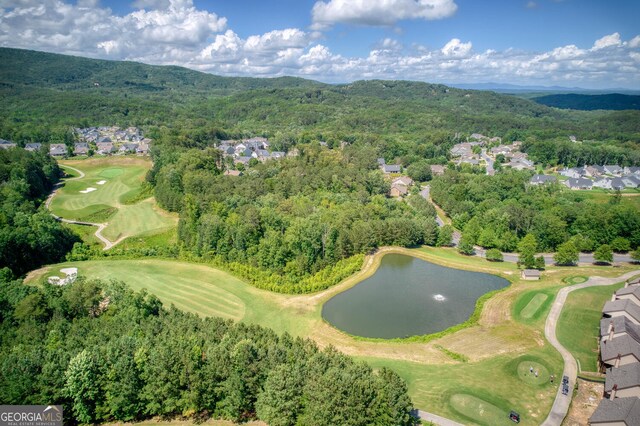 101 Pawnee St, Waleska, GA 30183 - aerial view of property and surrounding area with a water and mountain view, a golf club, and nearby suburban area