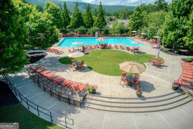 101 Pawnee St, Waleska, GA 30183 - community pool with a lawn