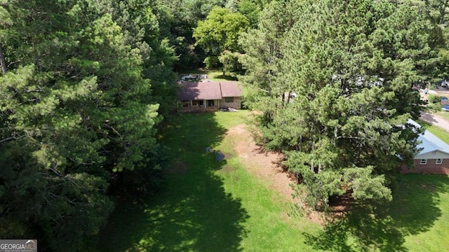 120 Foothill Dr, Dalton, GA 30720 - aerial view of property and surrounding area featuring a forest