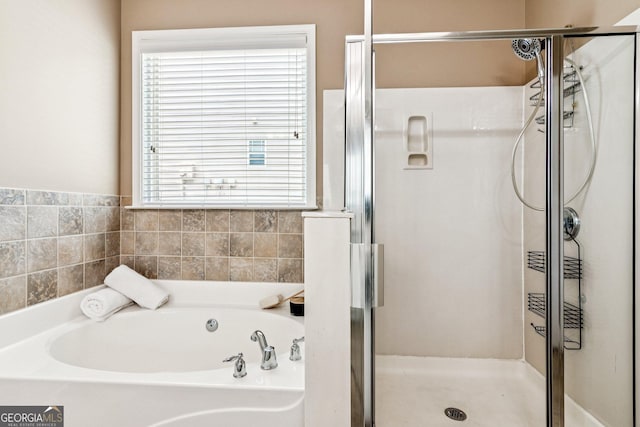 3725 Downing Dr, Cumming, GA 30040 - full bath with a shower stall and a bath