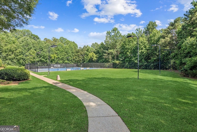 3725 Downing Dr, Cumming, GA 30040 - view of yard featuring a tennis court