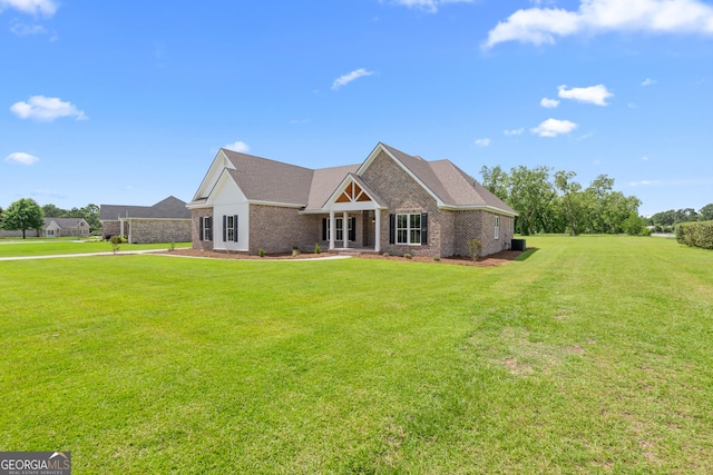 3 Honeysuckle Dr, Claxton, GA 30417 - view of front of property with a front lawn and brick siding