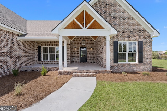 3 Honeysuckle Dr, Claxton, GA 30417 - entrance to property featuring brick siding and a lawn