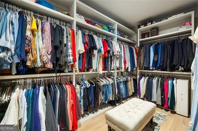 127 Oak Ln, Decatur, GA 30030 - walk in closet featuring wood finished floors