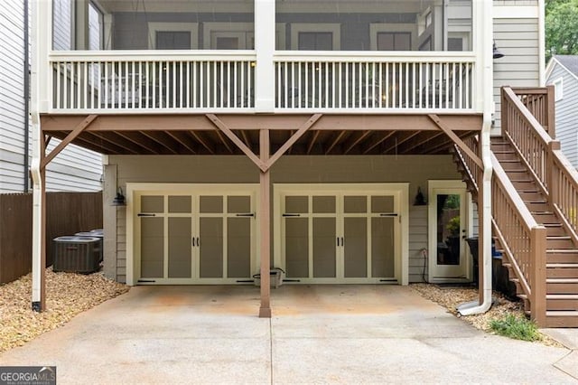 127 Oak Ln, Decatur, GA 30030 - view of exterior entry featuring an attached garage and driveway