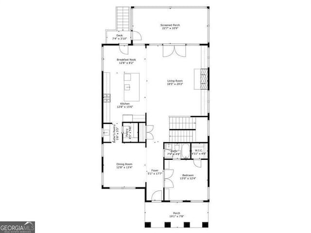 127 Oak Ln, Decatur, GA 30030 - view of home floor plan