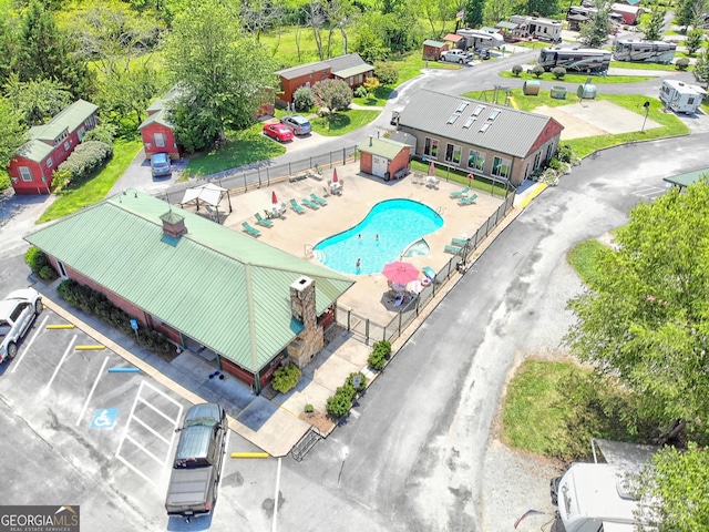 77 Falls View Dr, Dillard, GA 30537 - aerial view of a pool