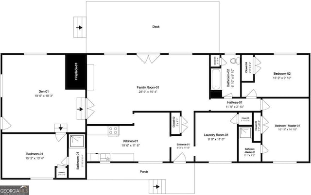 4201 Hicks Rd, Austell, GA 30106 - view of property floor plan