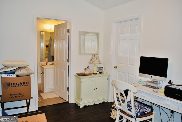 2887 Florence Dr, Gainesville, GA 30504 - office space featuring dark wood finished floors