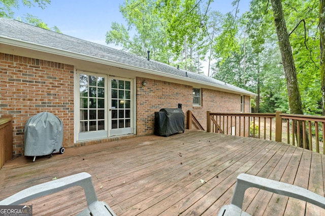 1290 Shadowlawn Dr NE, Conyers, GA 30012 - wooden terrace featuring a grill