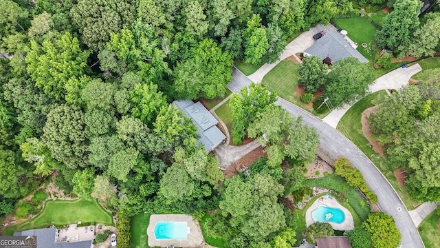 1290 Shadowlawn Dr NE, Conyers, GA 30012 - aerial view of property's location with a pool area