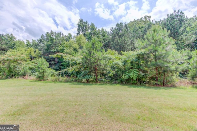 2005 Hamilton Creek Pkwy, Dacula, GA 30019 - view of grassy yard with a forest view