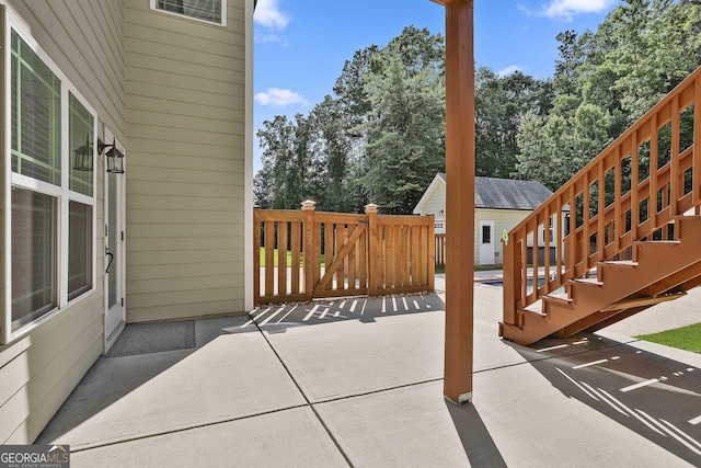 459 N Cove Dr, Newnan, GA 30263 - view of patio / terrace with view of scattered trees