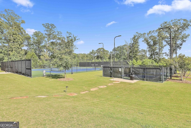 459 N Cove Dr, Newnan, GA 30263 - view of yard with a tennis court