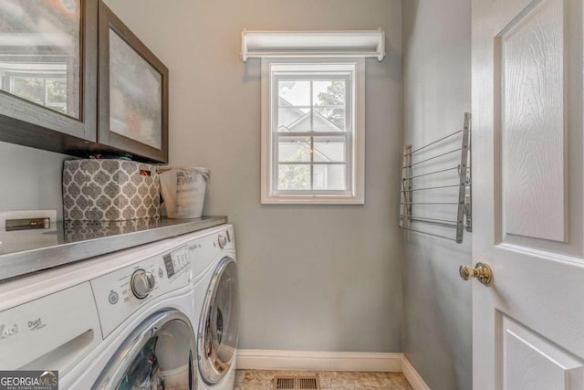 119 Creekside Vw, Hiram, GA 30141 - washroom featuring independent washer and dryer and cabinet space