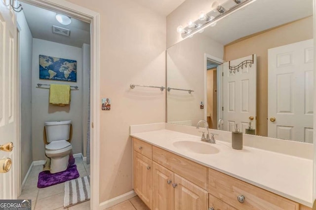 119 Creekside Vw, Hiram, GA 30141 - bathroom with vanity and tile patterned floors
