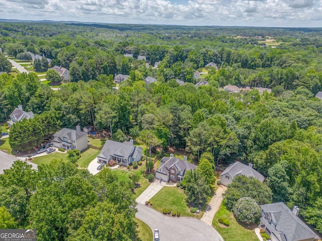119 Creekside Vw, Hiram, GA 30141 - aerial view of property's location with a heavily wooded area and nearby suburban area