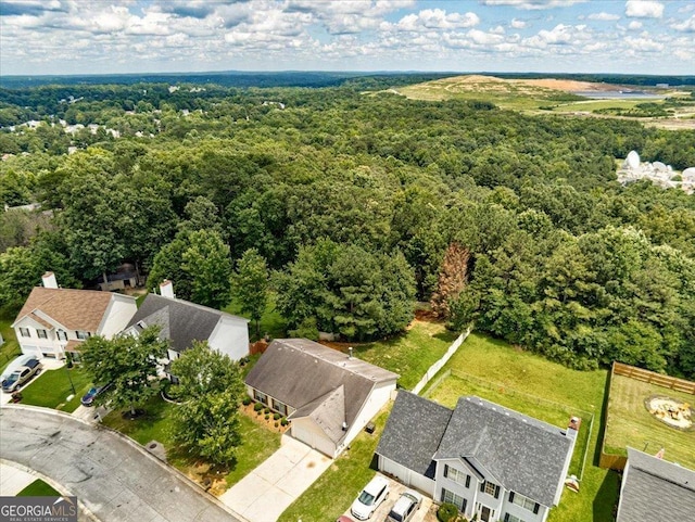2898 Cedar Trace Dr, Ellenwood, GA 30294 - aerial view of residential area with a forest