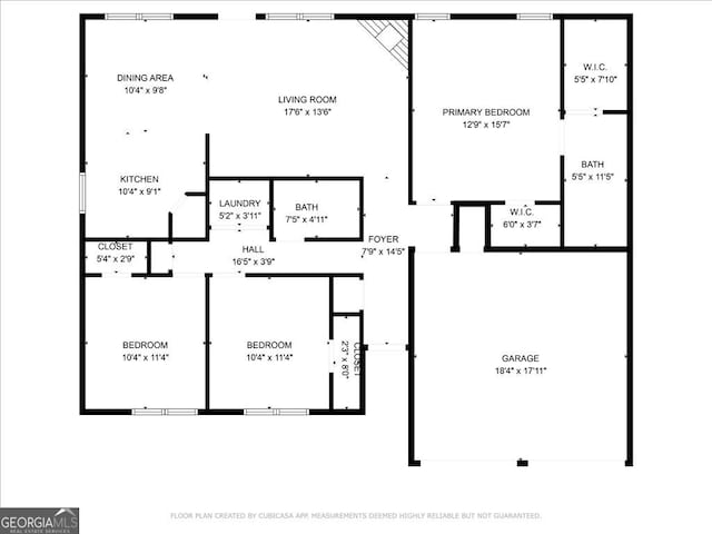 2898 Cedar Trace Dr, Ellenwood, GA 30294 - view of home floor plan