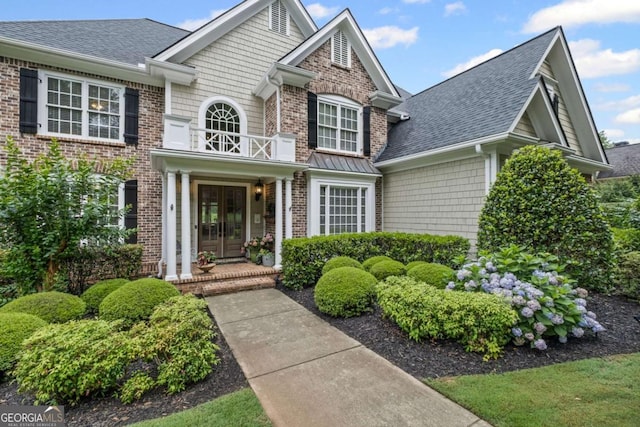 7615 Laurel Oak Dr, Suwanee, GA 30024 - view of front of home with roof with shingles and brick siding