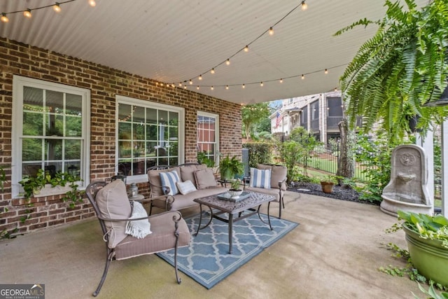 7615 Laurel Oak Dr, Suwanee, GA 30024 - view of patio / terrace with outdoor lounge area