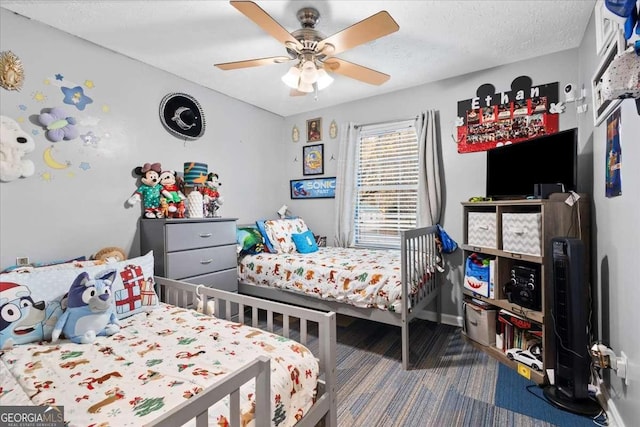 916 Marshall Fuller Rd, Dallas, GA 30157 - bedroom with carpet flooring and a ceiling fan