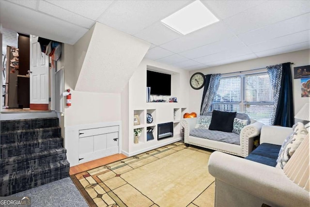 916 Marshall Fuller Rd, Dallas, GA 30157 - living area featuring a paneled ceiling