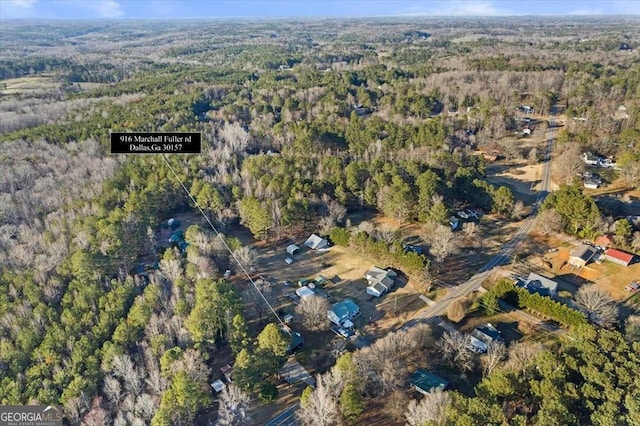 916 Marshall Fuller Rd, Dallas, GA 30157 - view of property location with a forest