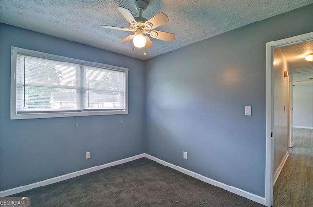 24 Echo Ridge Dr, Powder Springs, GA 30127 - empty room with a textured ceiling and a ceiling fan