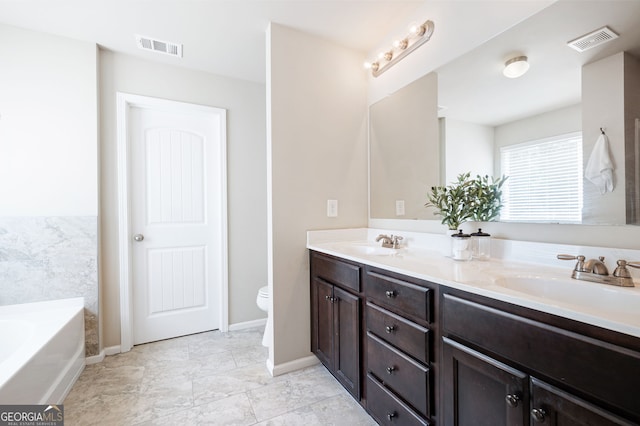 207 Cross Rd, Acworth, GA 30102 - full bath with double vanity and a garden tub