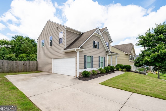 207 Cross Rd, Acworth, GA 30102 - view of front facade featuring a garage, concrete driveway, roof with shingles, and stone siding