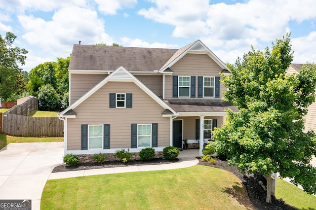 207 Cross Rd, Acworth, GA 30102 - view of front of home with covered porch and roof with shingles