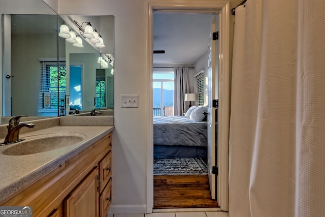 63 Maple Ridge Trl, Clayton, GA 30525 - bathroom with ensuite bath, vanity, and tile patterned floors