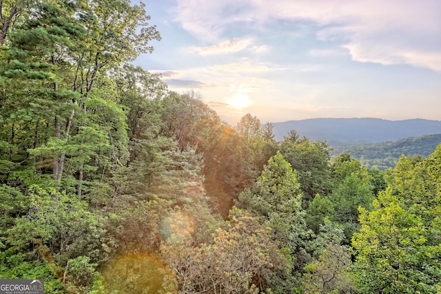 63 Maple Ridge Trl, Clayton, GA 30525 - view of mountain backdrop featuring a heavily wooded area