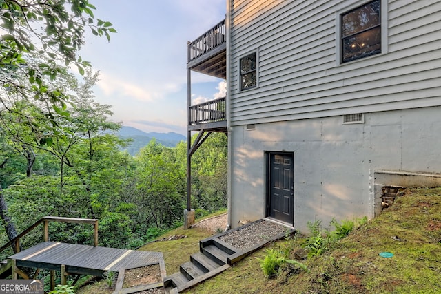 63 Maple Ridge Trl, Clayton, GA 30525 - view of side of home with a balcony