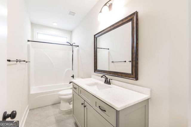 115 Gracetree Way, Kathleen, GA 31047 - bathroom with vanity,  shower combination, and tile patterned floors